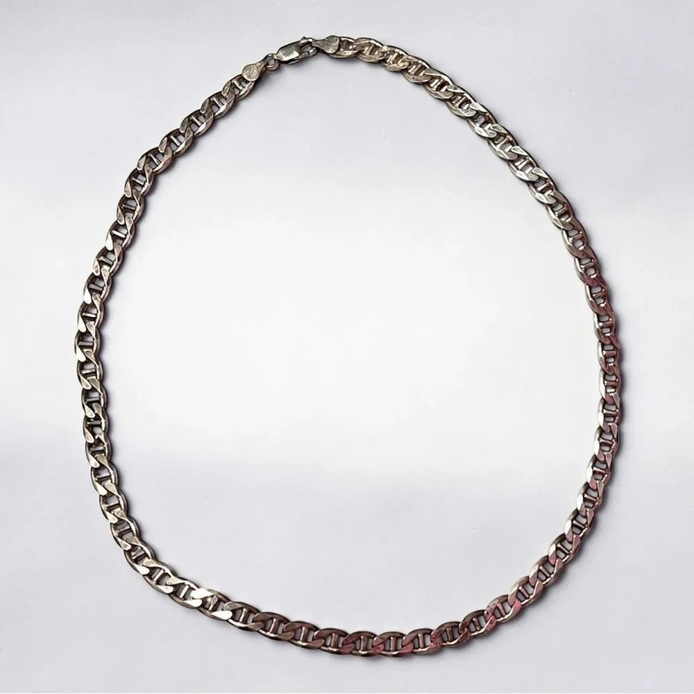 Sterling Silver 7MM Cuban 20” Chain Necklace